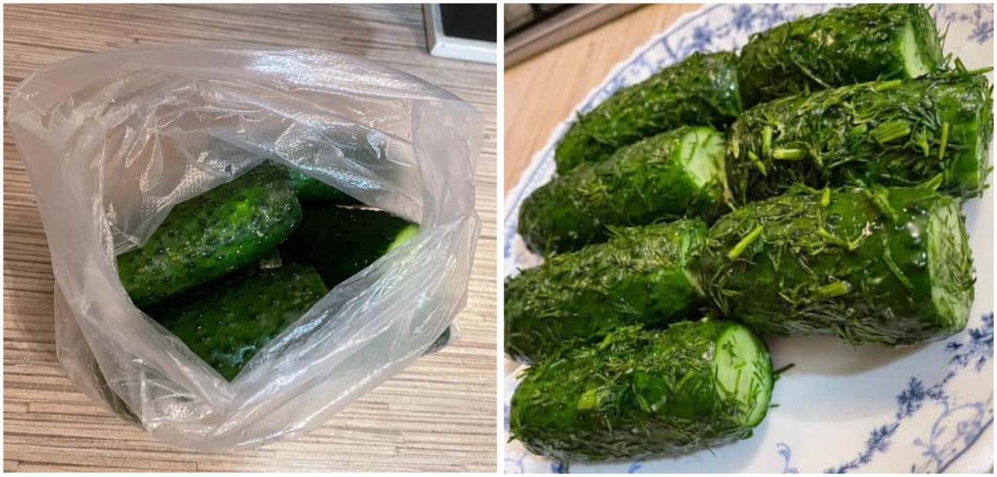 🍽️ Малосольні огірки в пакеті – всього кілька годин і можна їсти чудову закуску