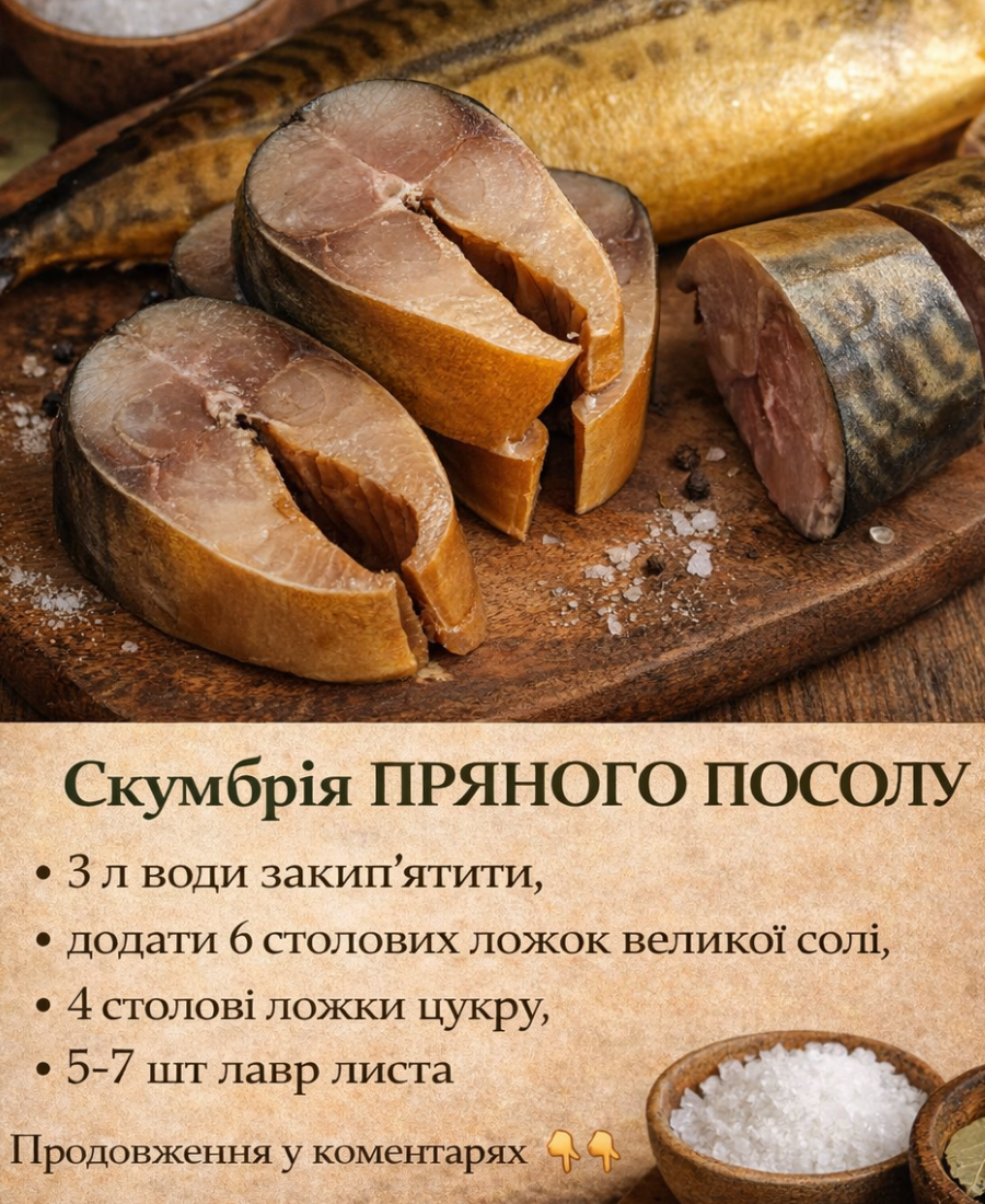 🍽️ Найсмачніша скумбрія ПРЯНОГО ПОСОЛУ: виходить просто неперевершеною, магазинна і “збоку не стоїть”, як каже мій чоловік, обов’язково приготуйте за цим рецептом