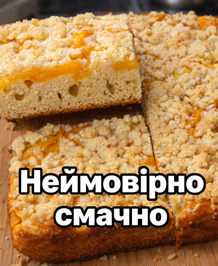 🍽️ Літом пекла кожен день і зовсім не набридав: пиріг «Бабусин» з персиками – швидко, просто і смачно дуже