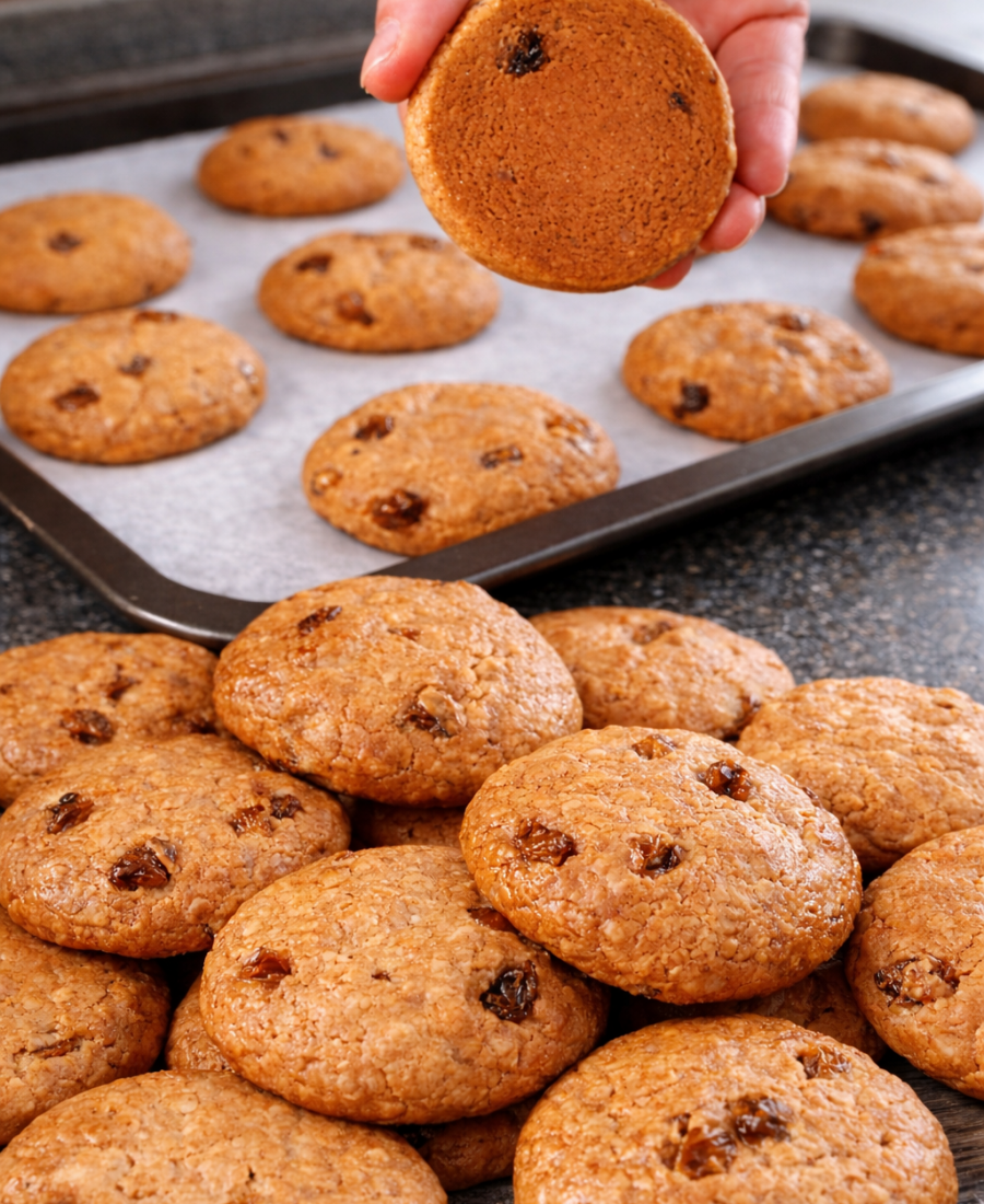 🍽️ Пісне вівсяне печиво з родзинками: ця випічка напрочуд смачна і зовсім не схоже на пісне