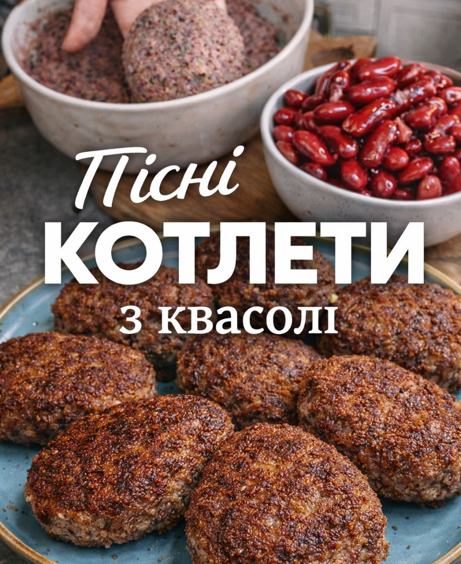 🍽️ Беру картоплю, банку квасолі та готую пісні котлети без усякого м’яса та без яєць