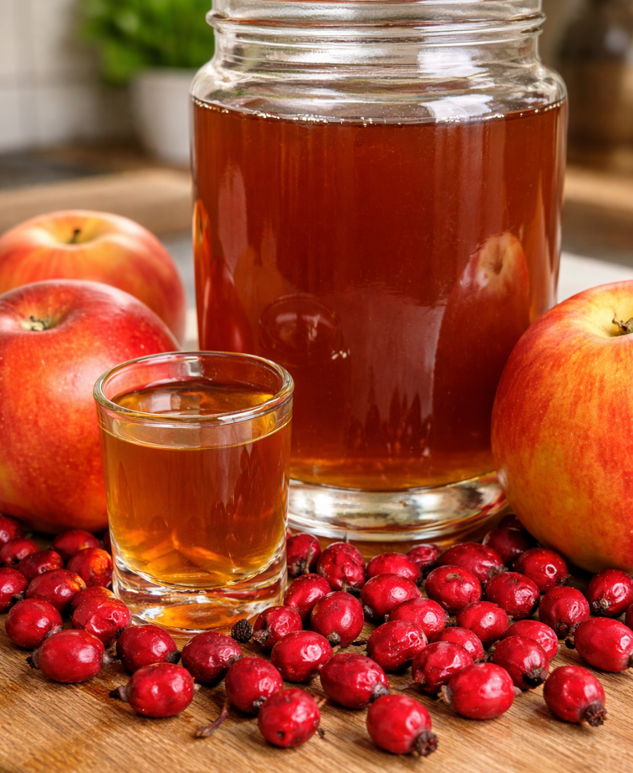 🍽️ Настоянка на Шипшині з Яблуком – Домашня настоянка на самогонці