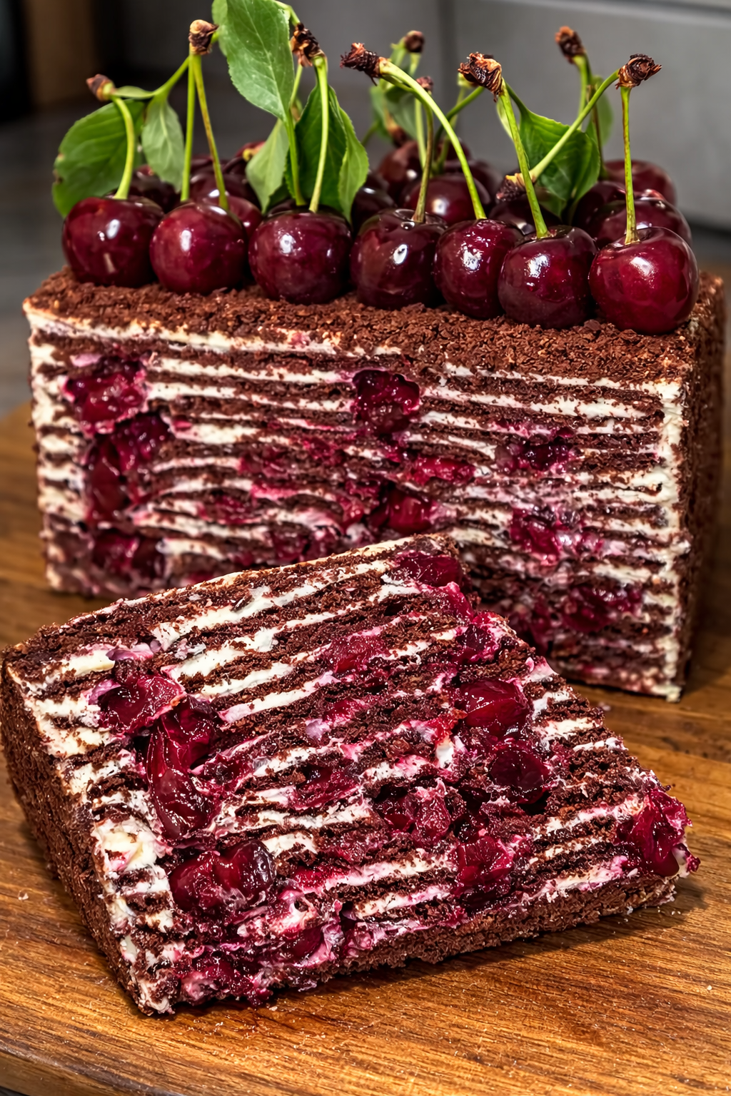 🍽️ “Вишневий торт” родом з дитинства – всі ми смакували таким тортиком