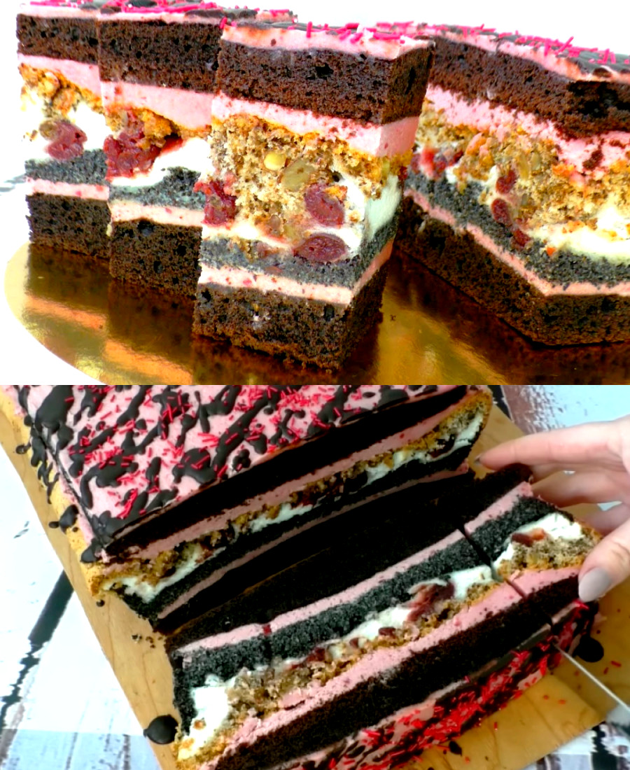 🍽️ “Королівська вишня” – це маково-горіховий пляцок з вишнями за рецептом Лілії Цвіт