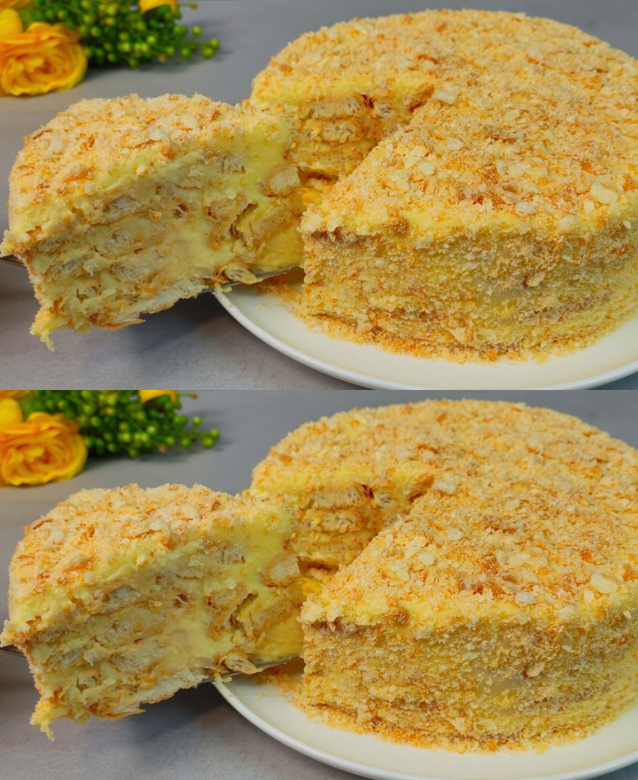 🍽️ Улюблений торт без випічки за 5 хвилин, він просто тане у роті! Ви готуватимете цей десерт щодня!