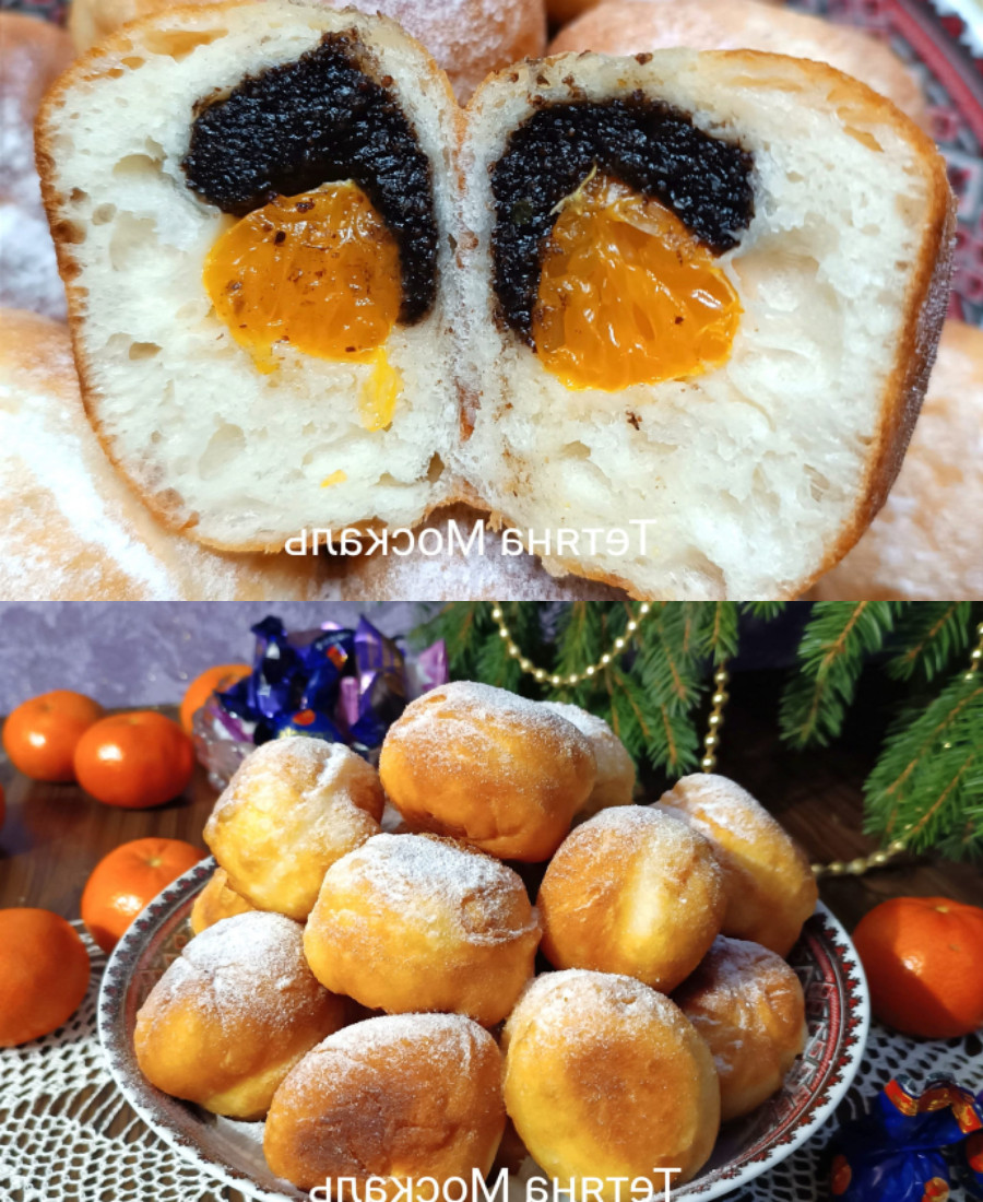 🍽️ Це дуже смачно! Пампушки з маком і мандаринами за рецептом української господині