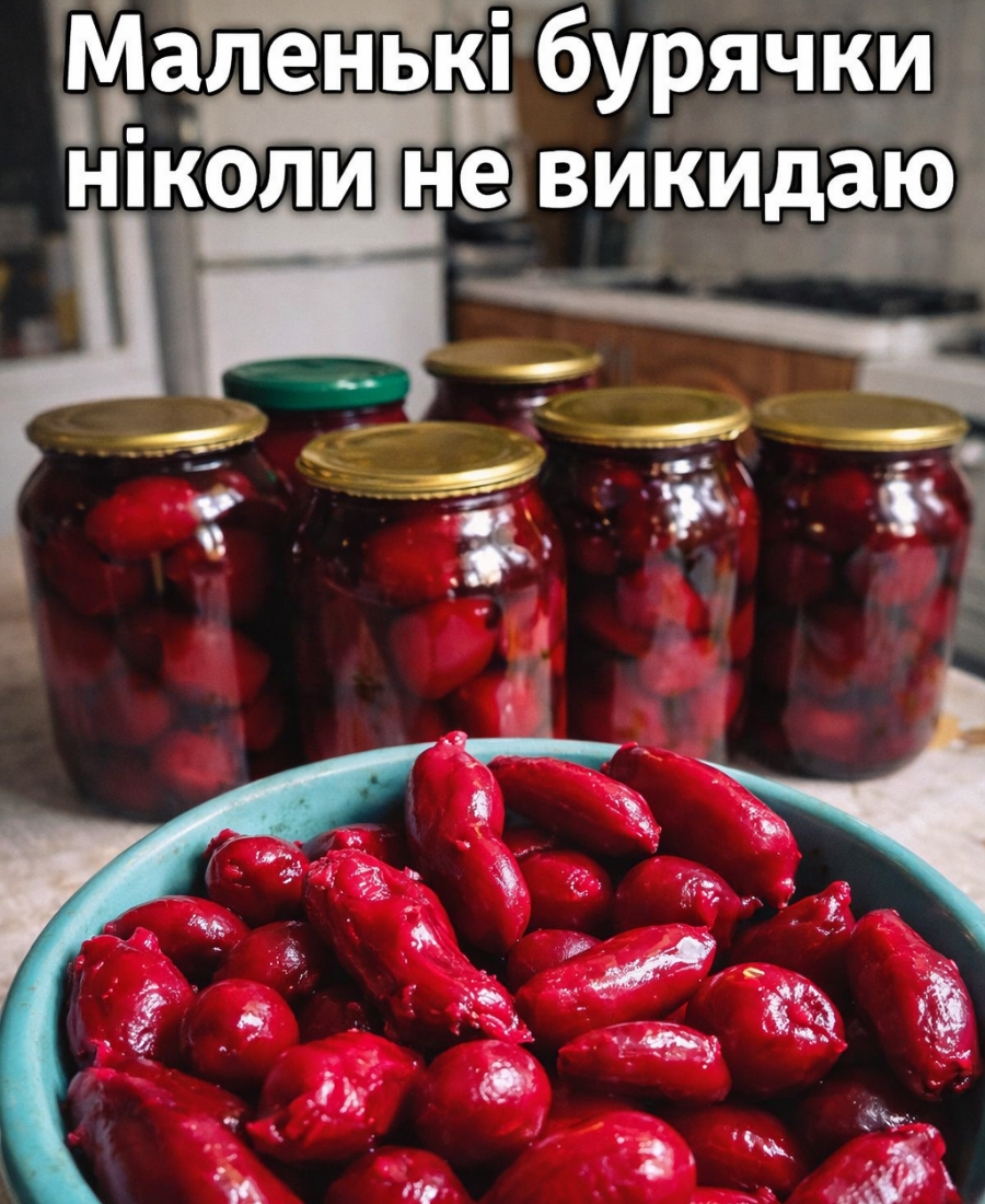 🍽️ Маленькі бурячки ніколи не викидаю, а готую з них ідеальну заготовку на зиму: такі мариновані буряки підходять для всього, чи до салатів чи як заправка