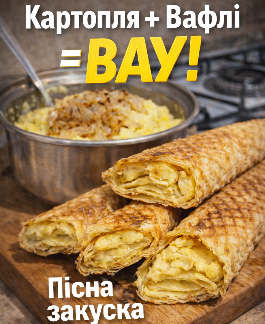 Картопля + Вафлі = ВАУ! Незвичайний і простий перекус на швидку руку!