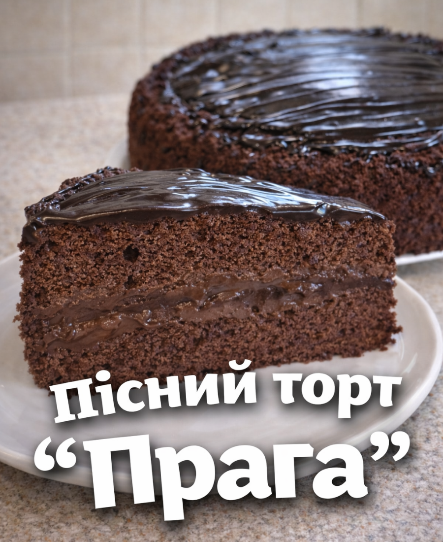🍽️ Пісний торт “Прага” до чаю – простенький, перевірений, неймовірний рецепт від української господині
