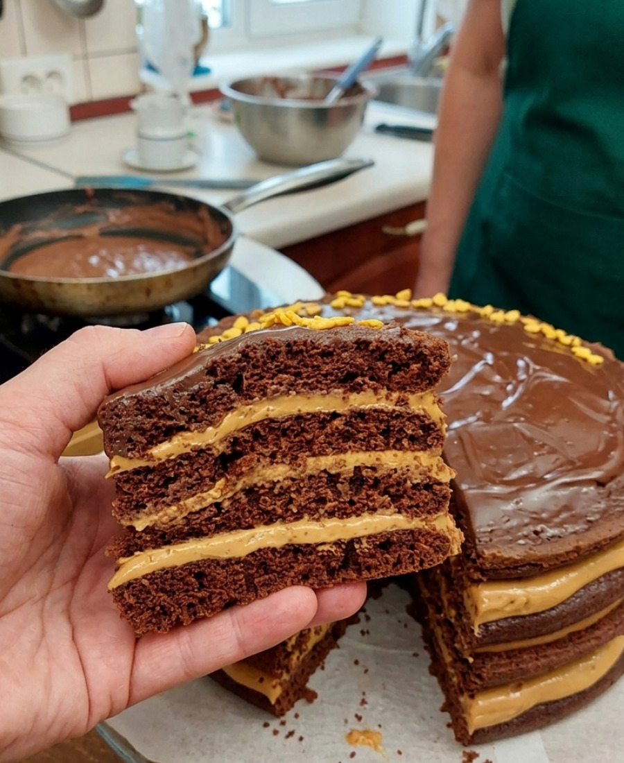 🍽️ Домашній шоколадний торт на сковороді – мій фаворит “на швидку руку”: смачно, просто і не затратно