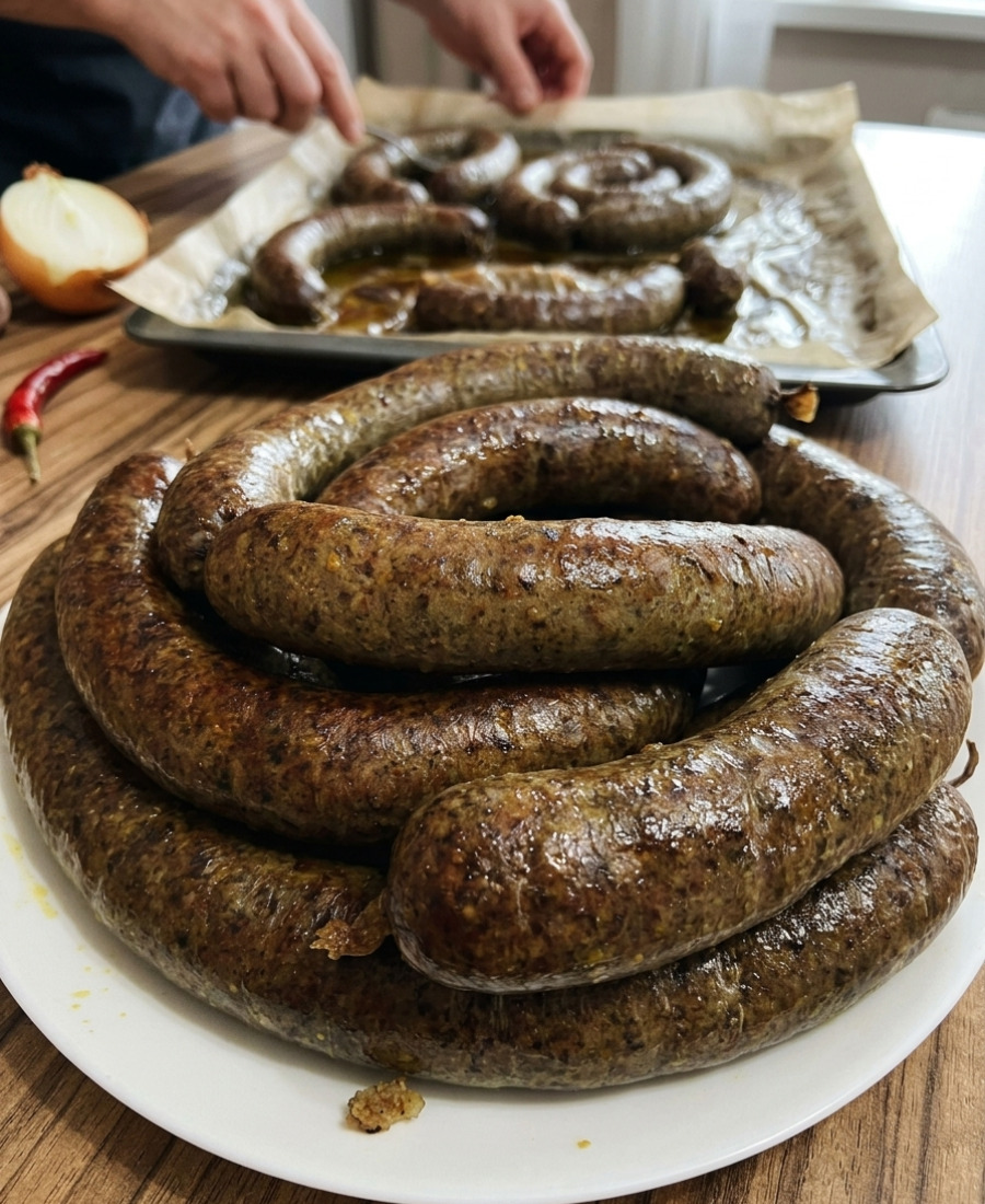 🍽️ Домашня ліверна ковбаса: готується не складно, виходить смачніше магазинної, з натуральних інгредієнтів, без барвників, ароматизаторів і підсилювачів смаку