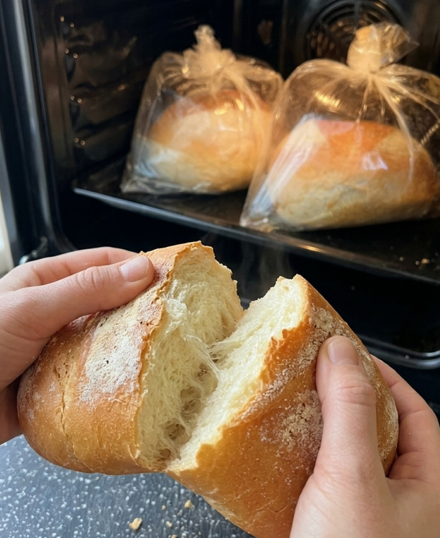 🍽️ Диво хліб в рукаві, дякую тому хто до цього додумався: завжди ідеальний хлібчик з хрусткою скоринкою і м’якесенькою серединкою
