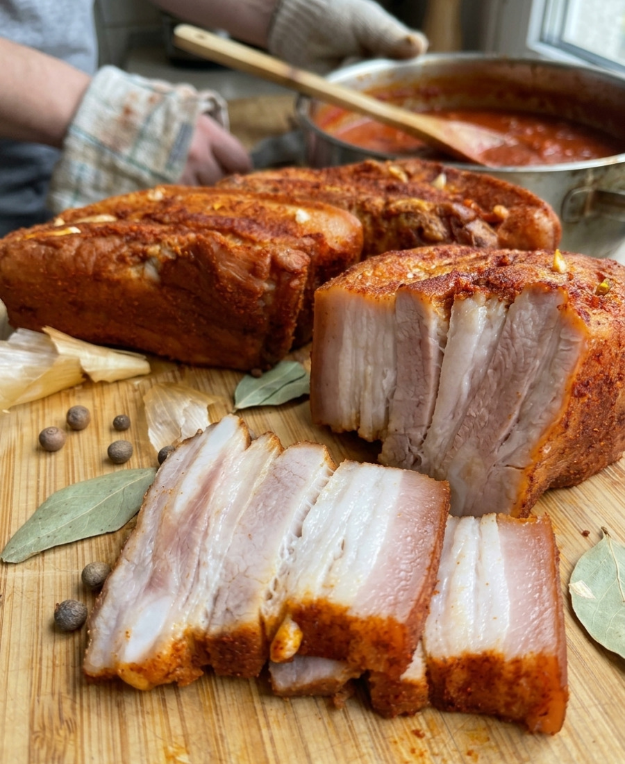 🍽️ Грудинка по-домашньому. На смак – бомба! Цей простий рецепт дістався мені від мами. Готується швидко, а виходить дуже смачно!