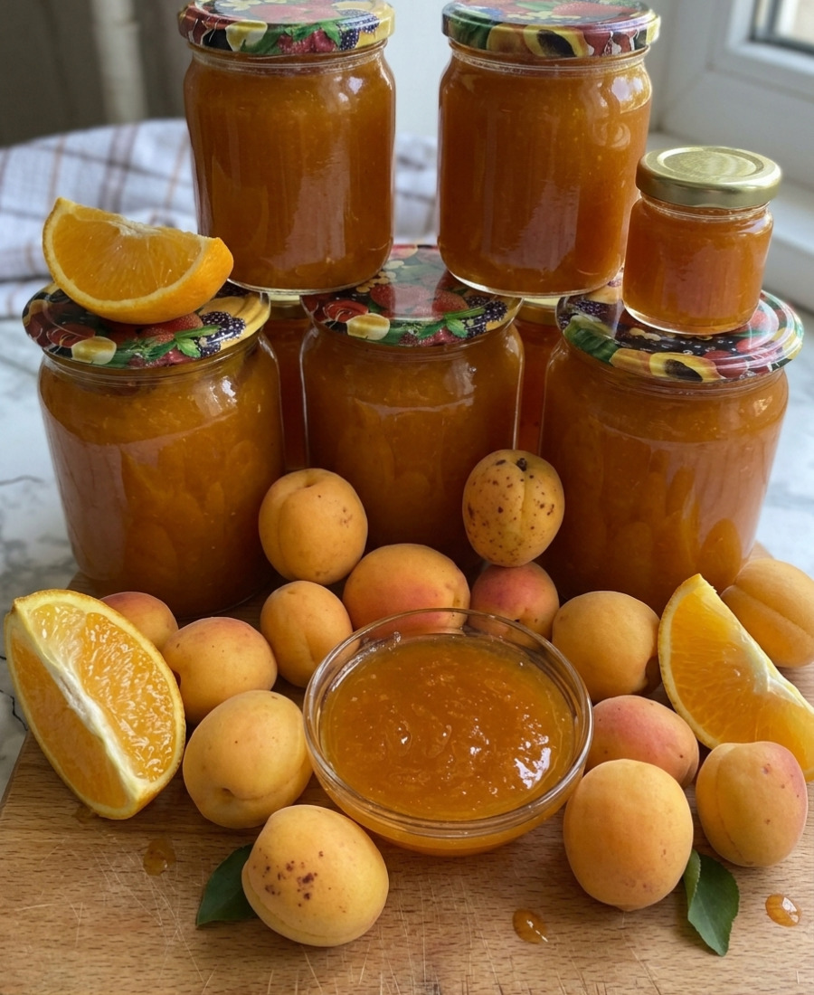 🍽️ Густий і дуже смачний джем з абрикосів з апельсинами
