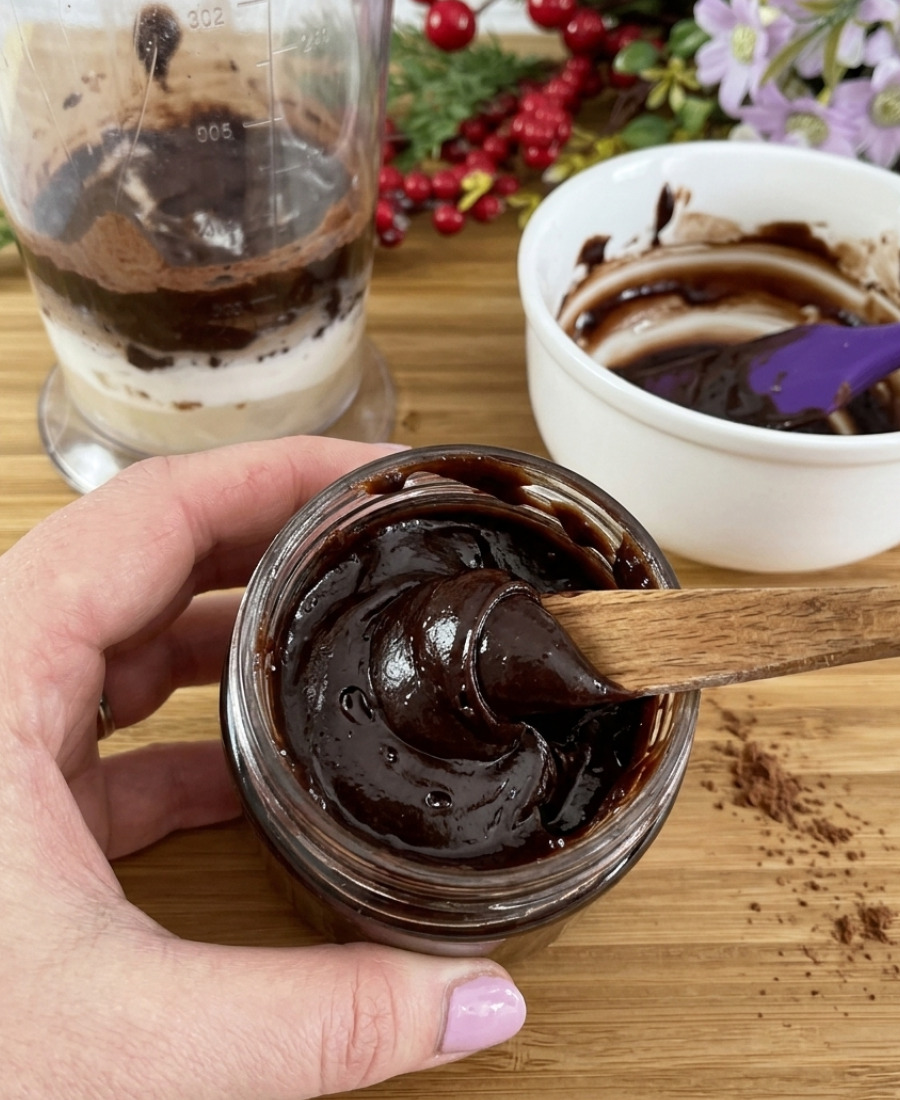 🍽️ Шоколадне масло в магазині не купую, готую замість нього смачну шоколадну пасту і витрачаю на це всього 2 хвилини свого часу