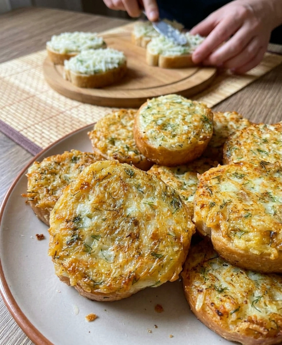 🍽️ Смачні гарячі бутерброди на сковороді з плавленим сиром – швидко та смачно