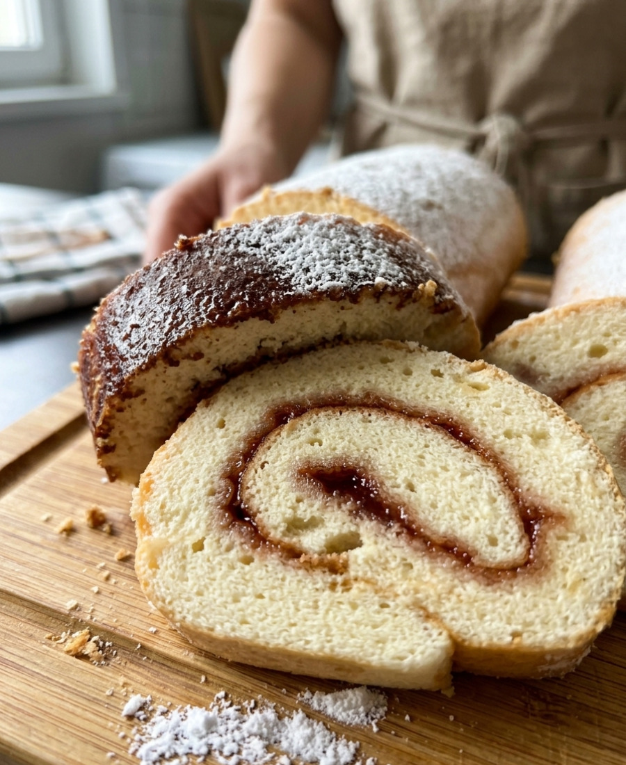 🍽️ Всі залишки варення йдуть на цю смакоту: пишний бісквітний рулет до чаю і всього лише з 5 інгредієнтів
