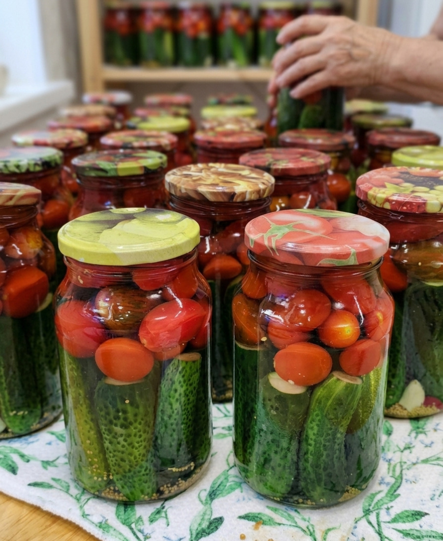 🍽️ Якщо ви ще не починали крутити ці банки – то 100 разів подумайте! Найсмачніший маринад для овочевих асорті, для чері і не тільки!