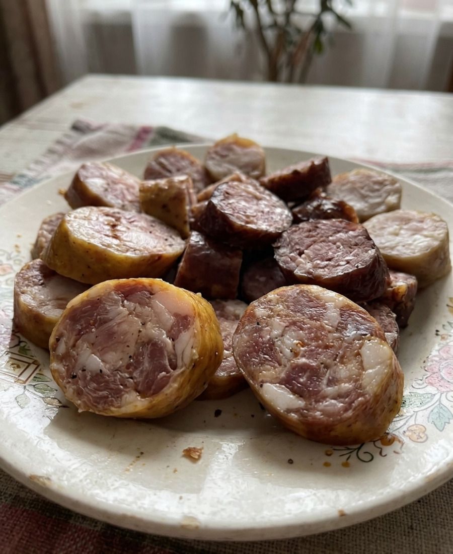 🍽️ Домашня копчена ковбаса за рецептом української господині – смачна, запашна ковбаска своїми руками