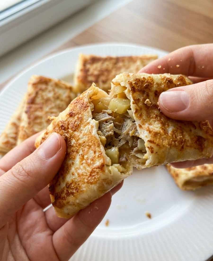 🍽️ Ліниві, але такі смачні хрусткі та м’які. Пиріжки на сковороді без замісу тіста
