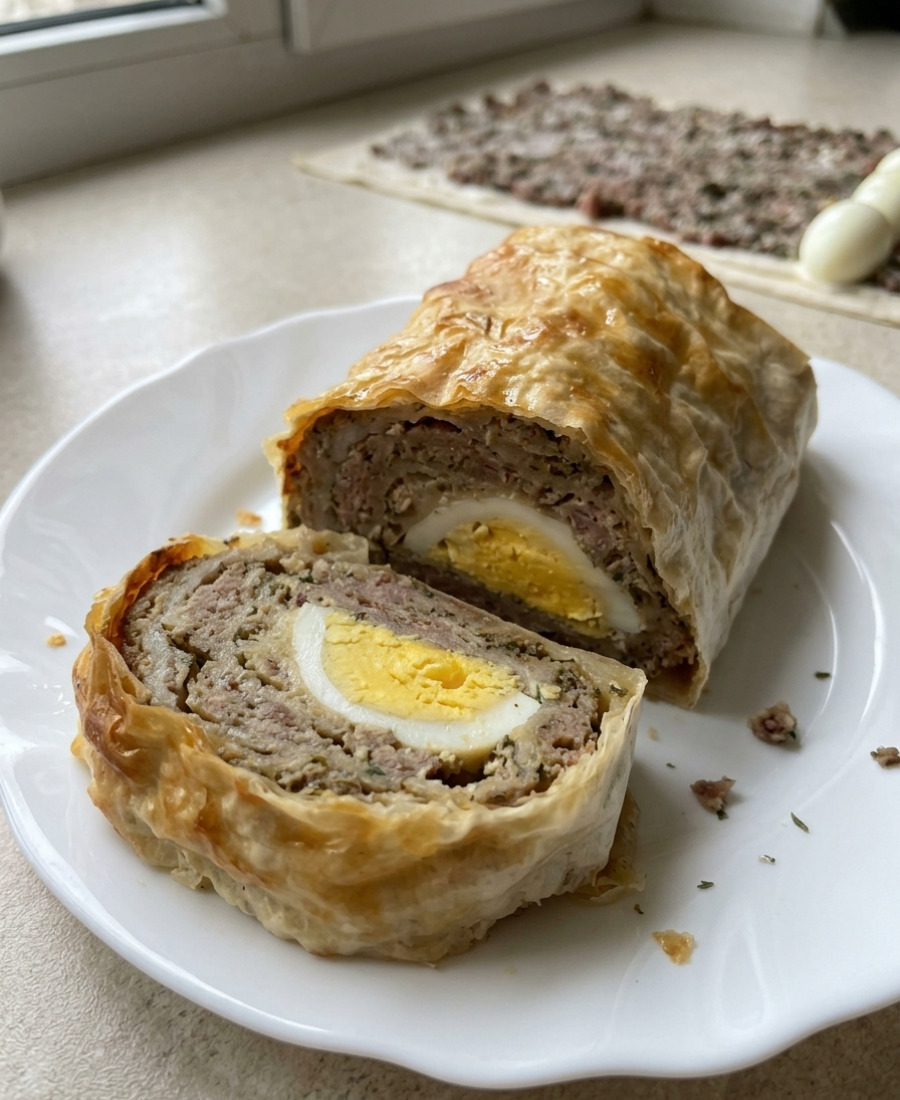 🍽️ М’ясний рулет в лаваші з яйцями: просто, швидко і неймовірно смачно, готую до святкового столу і не тільки