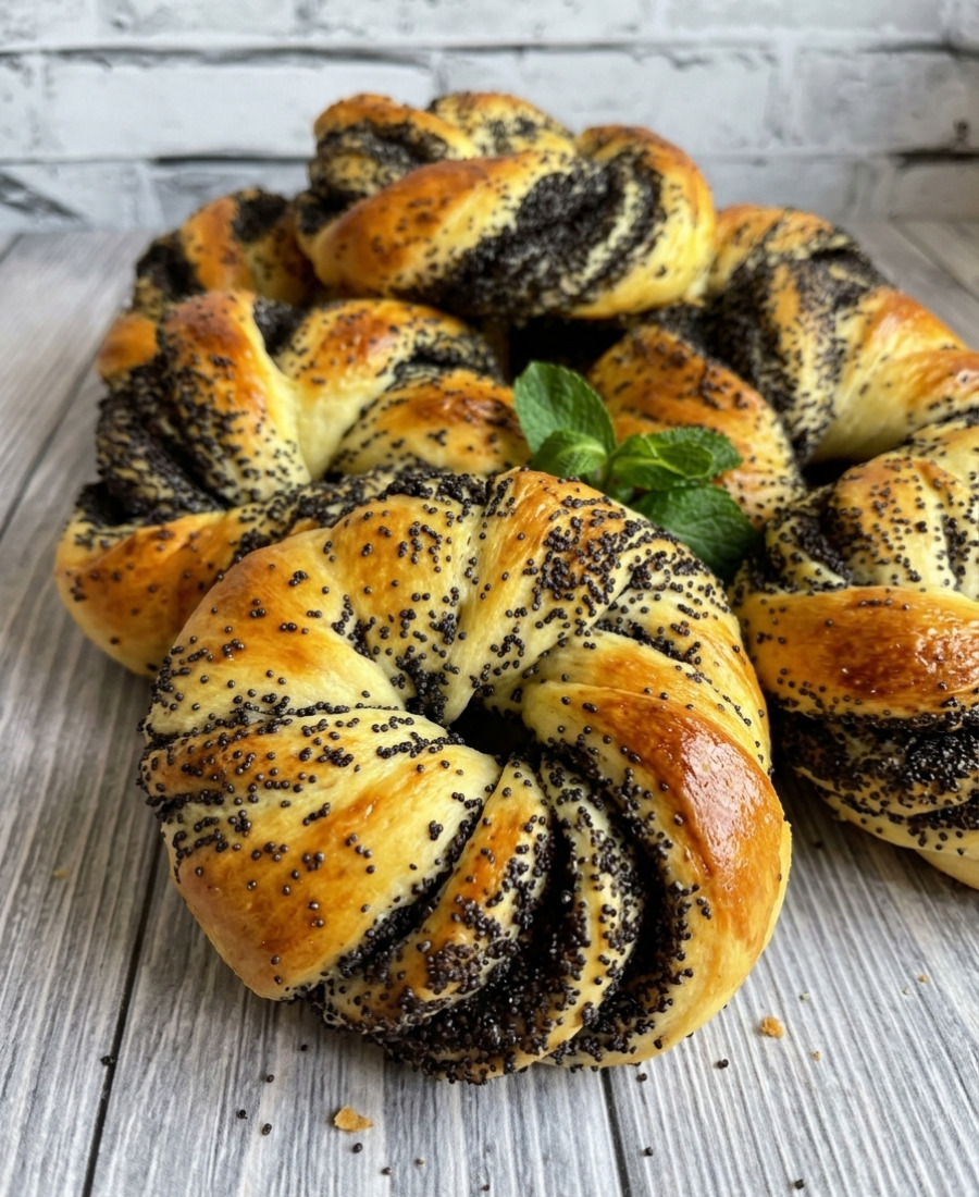 🍽️ Макові булочки як з пекарні – м’якесенькі, ніжні і дуже смачненькі, просто ідеально до чаю!