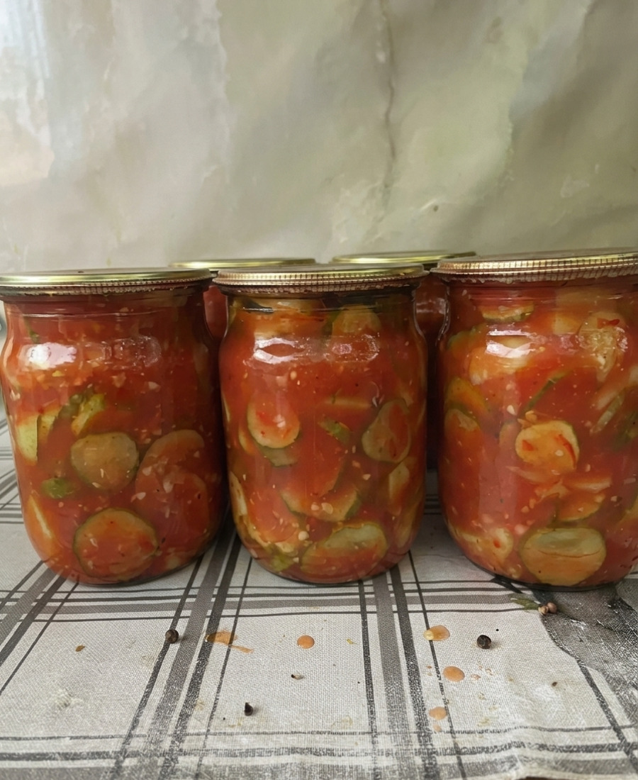 🍽️ Огірки в томаті на зиму – смачненький рецепт!