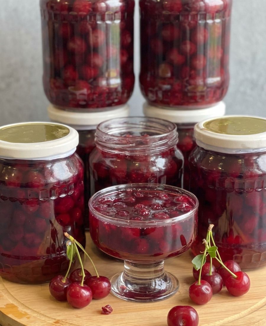 🍽️ Так це варення готувала моя мама, а тепер і я! Вишневе варення на зиму – дуже смачне, красиве і ягідки всі ціленькі