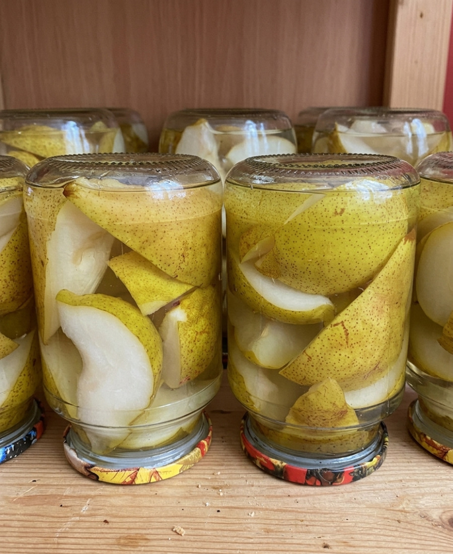 🍽️ Закриваю смачні Груші на зиму. Консервовані груші найпростіший рецепт. Компот з груш