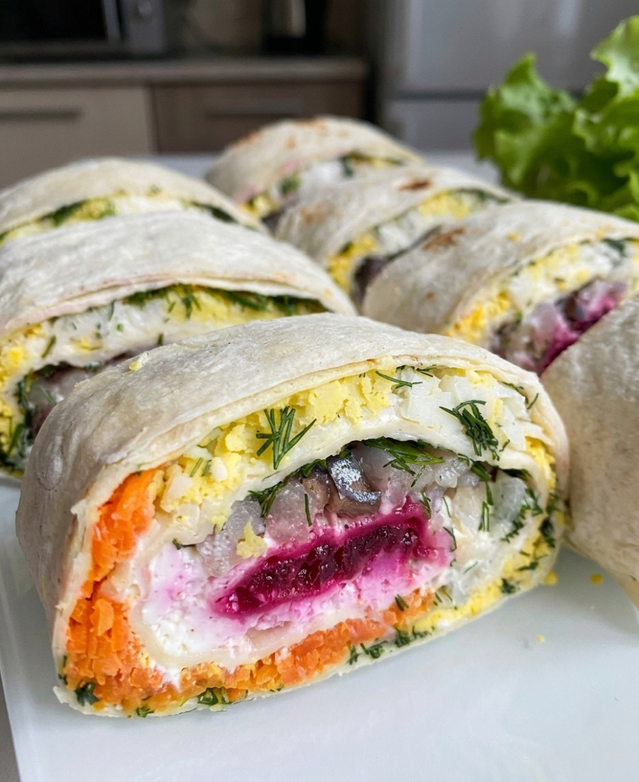 🍽️ На святковий стіл обов’язково готую таку закуску з лаваша і простих продуктів: яскраво і смачно, гості завжди хвалять