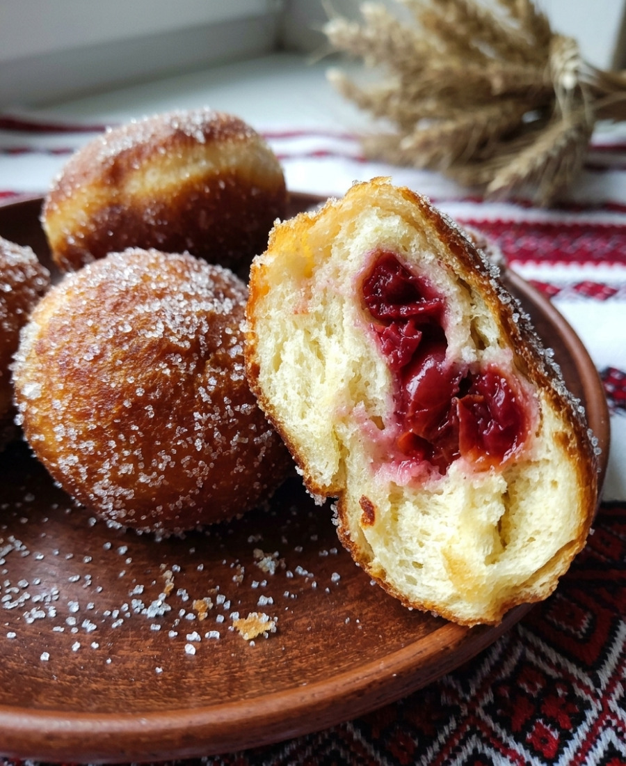 🍽️ Це щось неймовірне! Смачні пампушки з вишнями за рецептом української господині