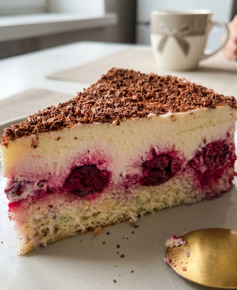🍽️ Вишневий пиріг з маскарпоне