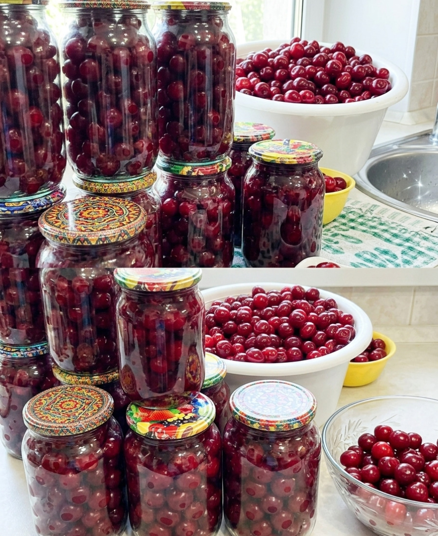 🍽️ Вишня на зиму БЕЗ ЦУКРУ! Найпростіший, перевірений рецепт, навіть банки не стерилізую