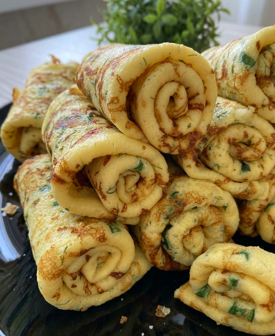 🍽️ Закусочні млинці з сиром і зеленню: хоч на сніданок, хоч на перекус, начинку додаю прямо в тісто – відлітають, як насіння