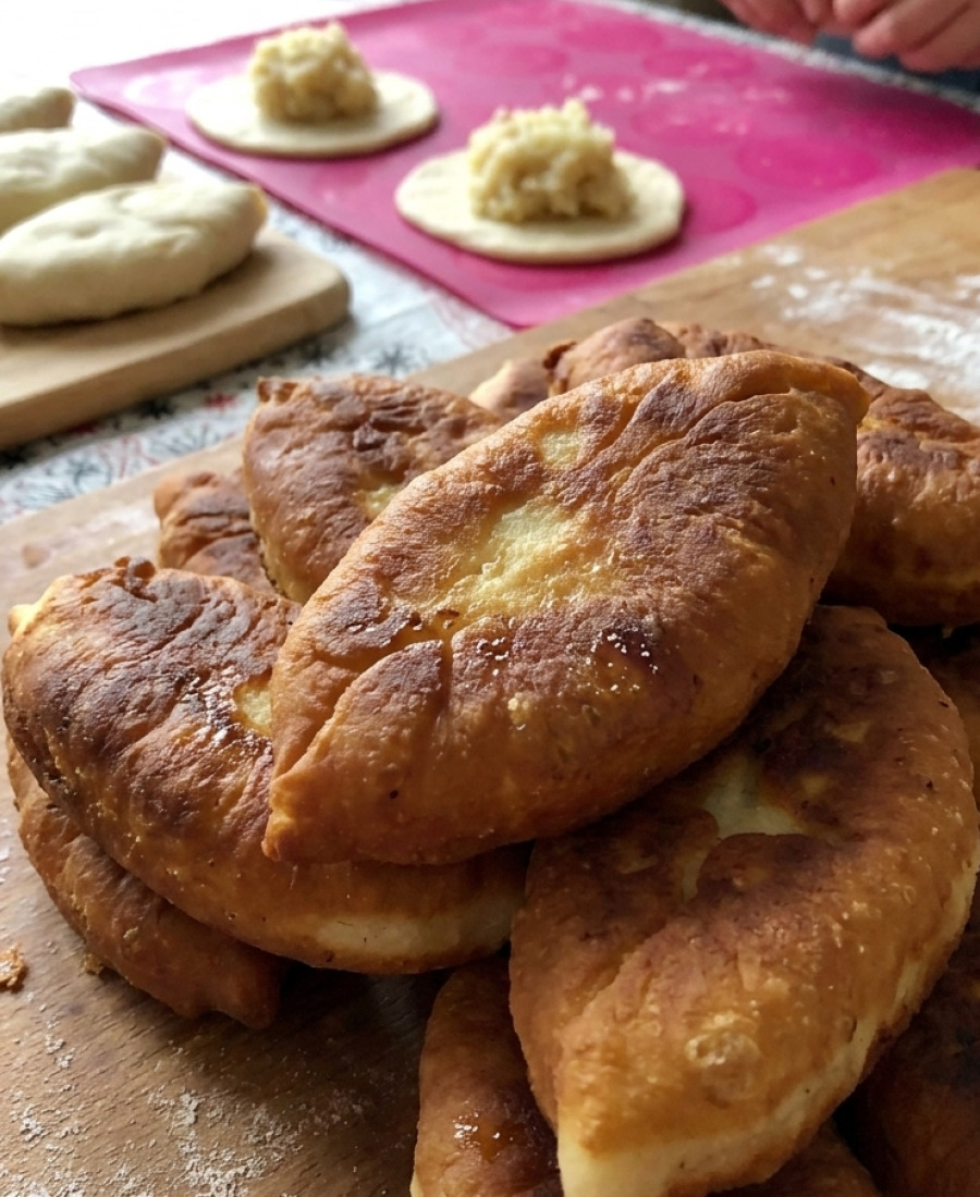 🍽️ Домашні смажені пиріжки з картоплею із швидкого тіста: виходять з хрусткою скоринкою, а всередині дуже повітряні і м’якенькі, начинку беру будь-яку