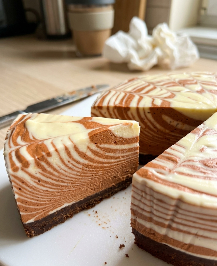 🍽️ Дуже смачний і ніжний сирний десерт “Зебра”: швидкий рецепт без випічки