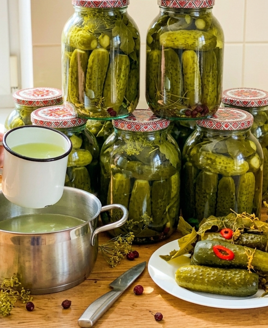 🍽️ Хрумкі та дуже смачні огірки в банках на зиму. Рецепт, який стане вашим улюбленим