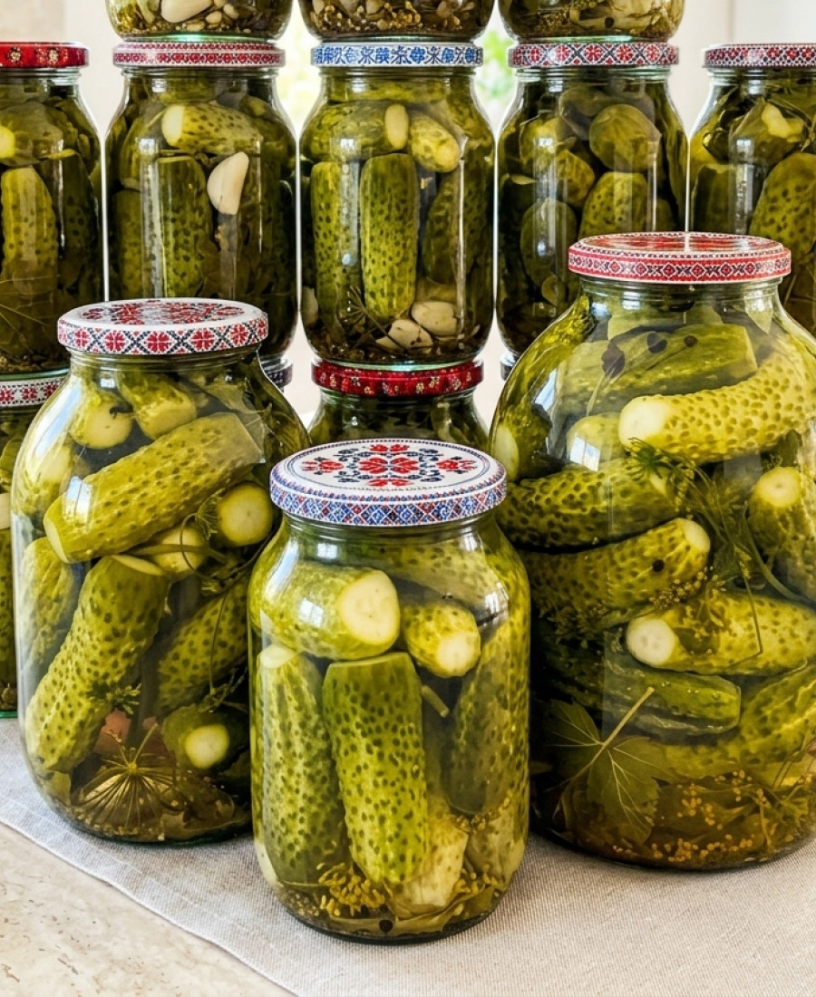 🍽️ Консервовані хрусткі огірки на зиму! Простий рецепт дуже смачних консервованих огірків
