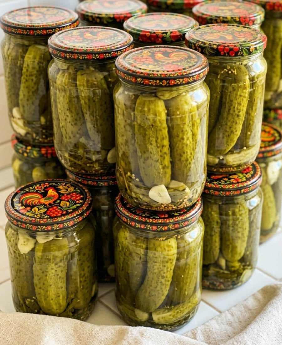 🍽️ Мариновані огірки з горілкою на зиму – не звично, за те дуже смачно