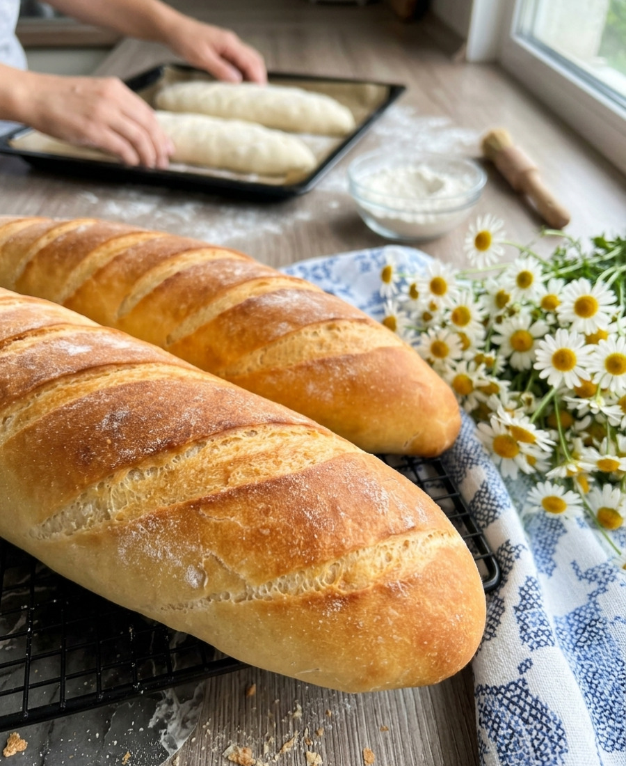🍽️ Молочний батон без дріжджів в домашніх умовах: ніжний, ароматний і такий смачний хліб – улюблений рецепт