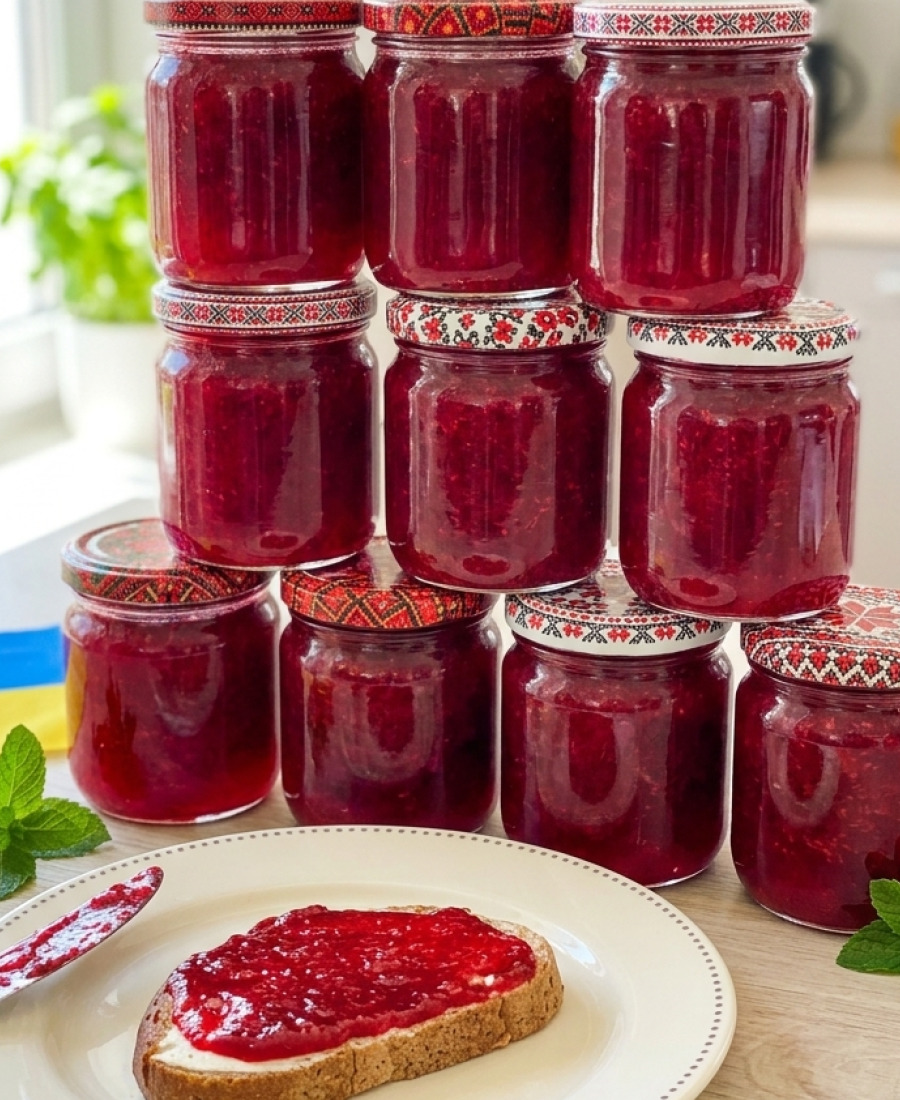 🍽️ Він такий густий, як мармелад і БЕЗ згущувачів! Малиновий джем на зиму – до випічки просто ідеальний варіант, густий та дуже смачний