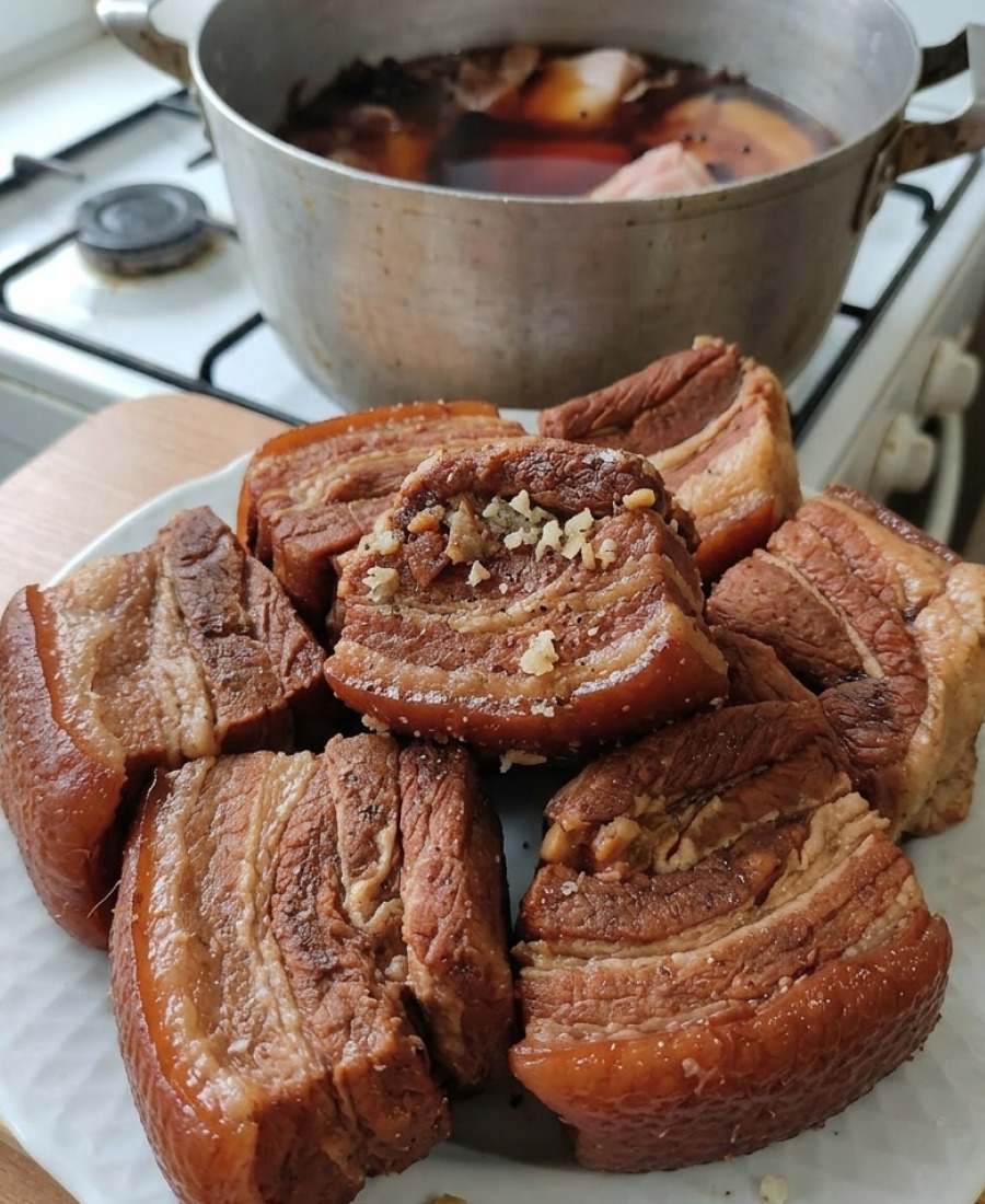 🍽️ Сало в цибульному лушпинні  – дуже смачне і ніжне, мій чоловік у захваті!