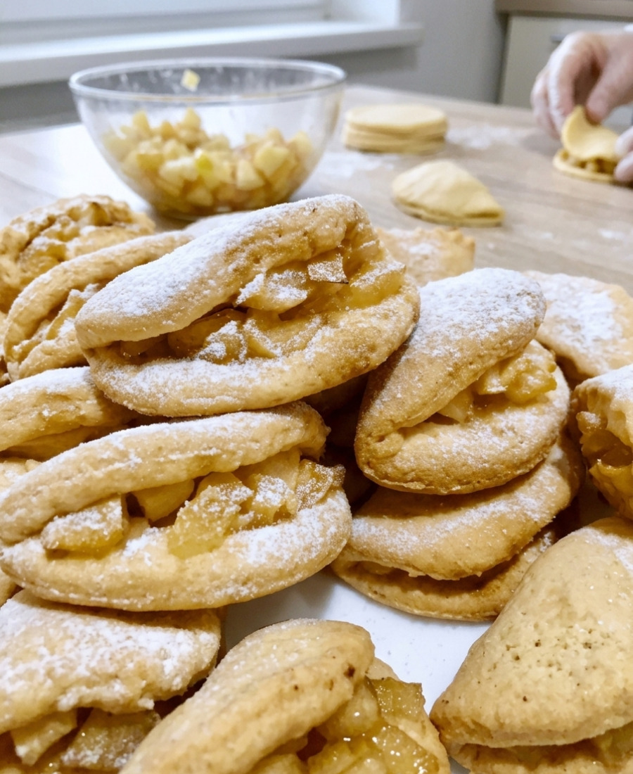 🍽️ Домашнє печиво з яблуками: простий та супер бюджетний рецепт, з пісочного тіста без яєць – розсипчасте, м’яке та дуже смачне